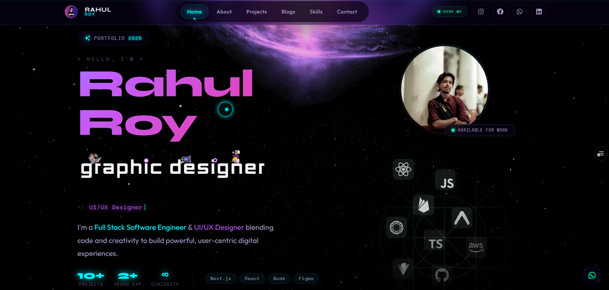Rahul Roy | Full Stack Developer & UI/UX Designer